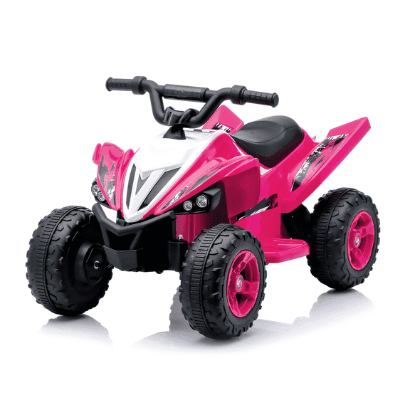TAMCO Kids Electric Car, Pink, Dual Motor, 12V Battery Powered, Bluetooth Music, LED Lights, for 3-6 Years, 33.5 x 22 x 22 Inch