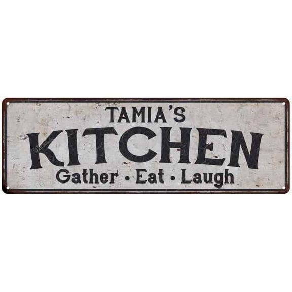 TAMIA's Kitchen Gift Rustic Chic Decor Gift 6x18 Sign 206180051203