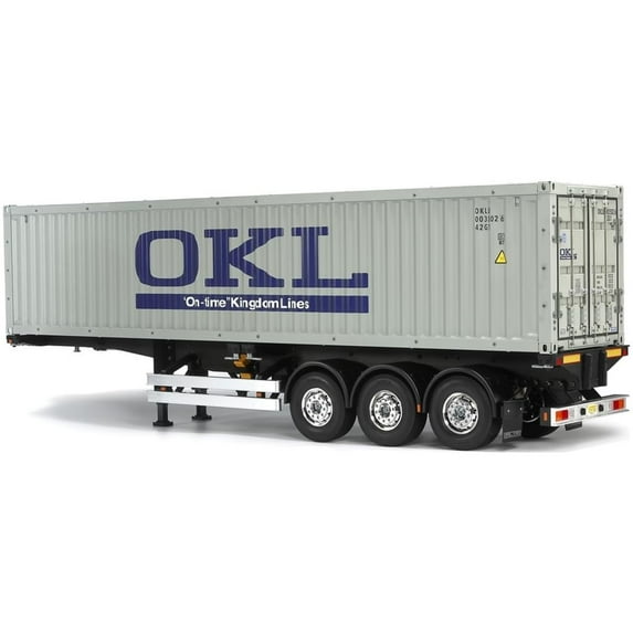 Tamiya TAM56377 40 ft. 3-Axle Semi-Trailer for Tamiya 1- 14 Scale Model Container