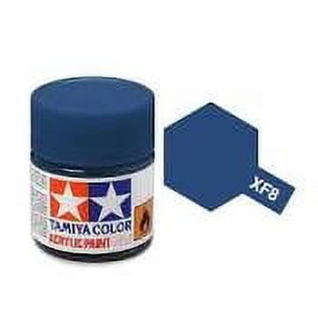 TAMIYA XF8 81708 Acrylic Mini XF8 Flat Blue 1/3 oz by Tamiya Paints 10ml