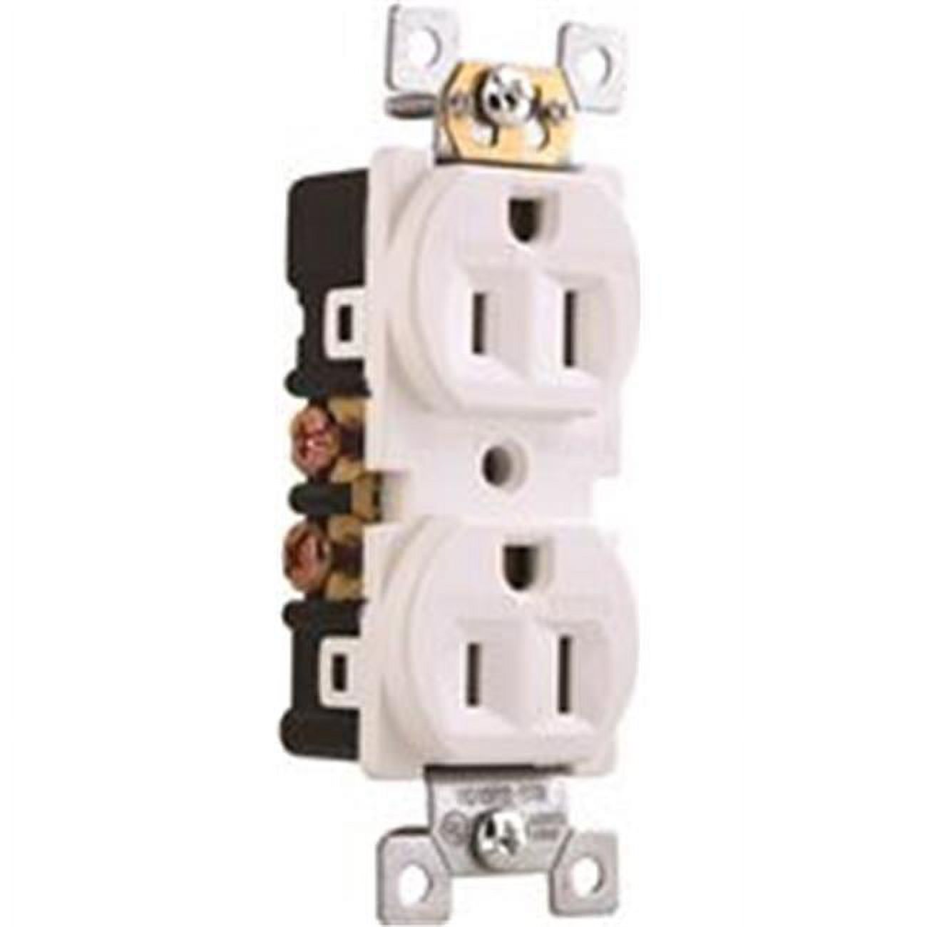 TAMPER RESISTANT DUPLEX RECEPTACLE, RESIDENTIAL, NEMA 515R, 125 VOLT