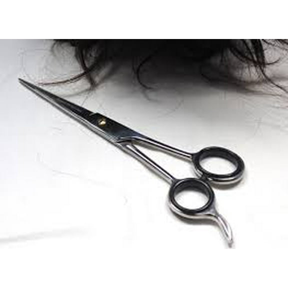 TAMSCO Barber Scissor with Rest 7.5-Inch Japanese Stainless Steel Semi-Convex Edge Micro Serrated Great for Grooming Bird Feathers