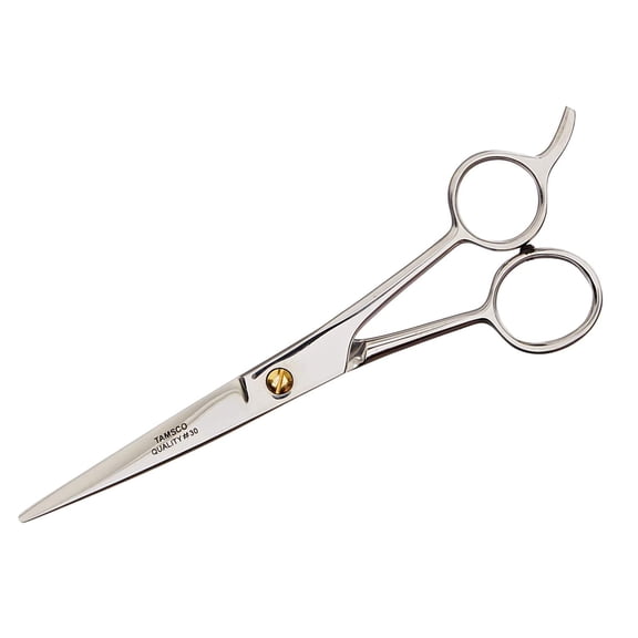 TAMSCO Genuine Japanese Stainless Steel Scissor 6.5-Inch with Finger Rest Semi-Convex Edge Japanese Stainless Steel Classic Design Finger Rest