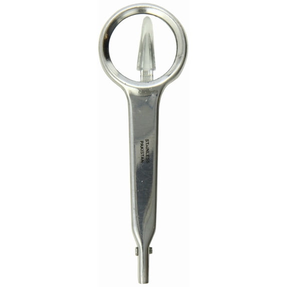 Tamsco Tweezers Pointed with Magnify Glass 4-Inch, Magnify Tweezers, 5 Times Genuine Magnify, Stainless Steel Tweezers, Precision Points, Great for Finding Ticks