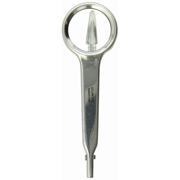 Tamsco Tweezers Pointed with Magnify Glass 4-Inch, Magnify Tweezers, 5 Times Genuine Magnify, Stainless Steel Tweezers, Precision Points, Great for Finding Ticks