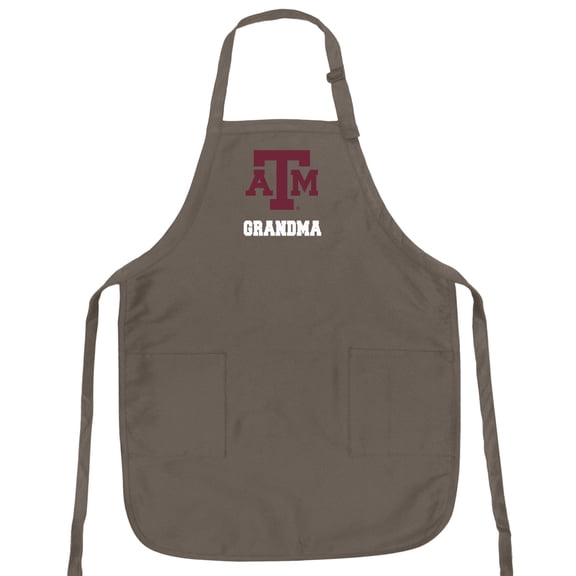 TAMU Aggies Grandma Apron Texas A&M Grandma APRONS w/ Pockets & Adjustable Neck
