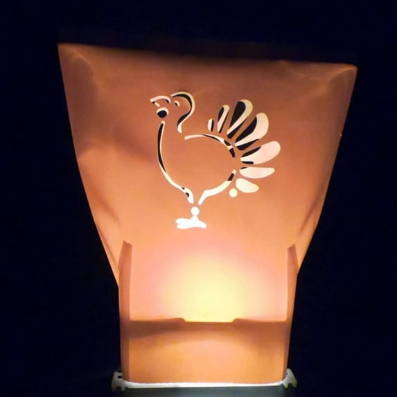 TURKEY - Golden - Brown Electric Luminaria Light Set - Luminary Outdoor Pathway Lights - Rc Style - MADE IN AMERCIA - FREE SHIP