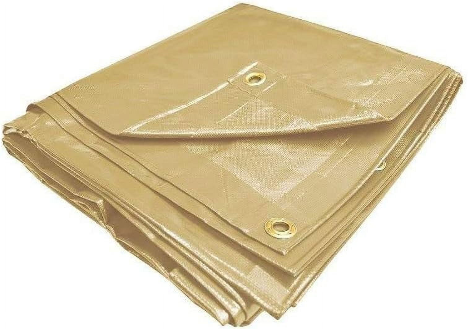 TAN Premium 24 MIL Vinyl TARP Extreme Heavy Duty PVC TARP (Choose Your