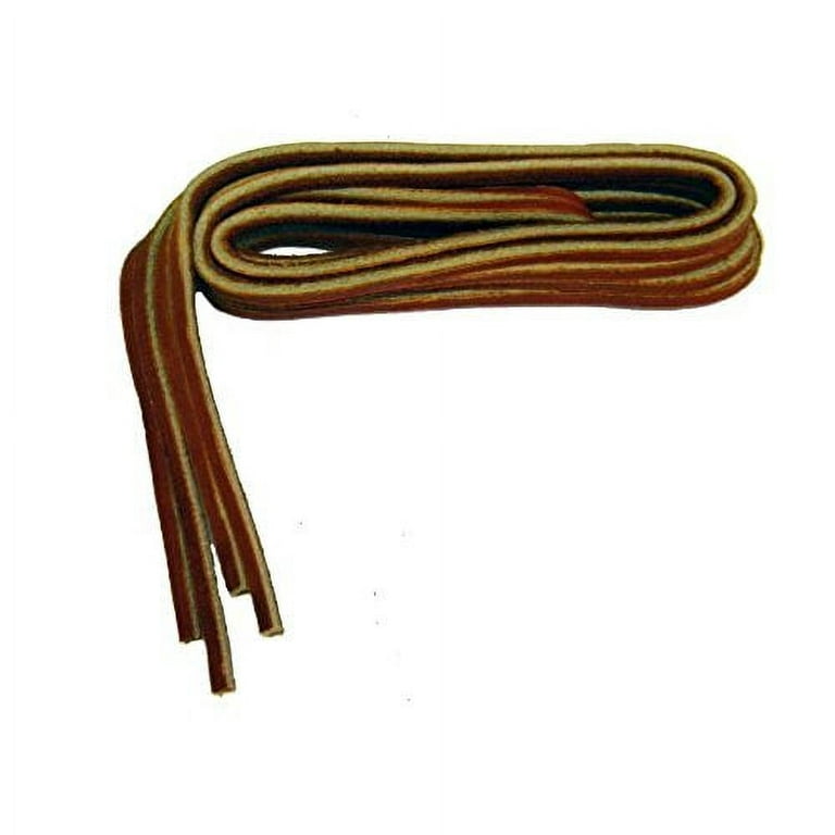 TAN Replacement Boat Shoe Leather Shoelaces - 2 Pair Pack (45)