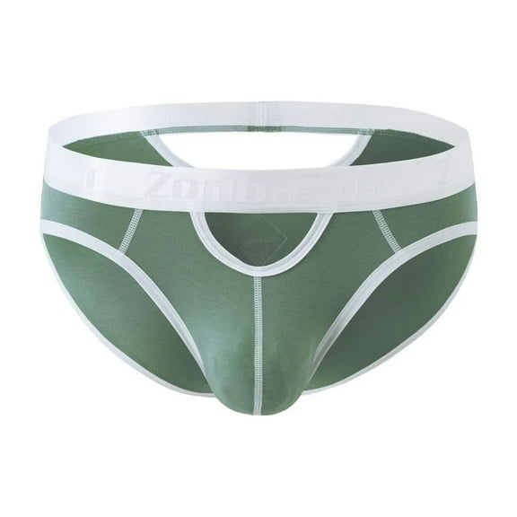 TANBOM Men's Backless Briefs Bamboo Viscose Underwear Green M 1-Pack