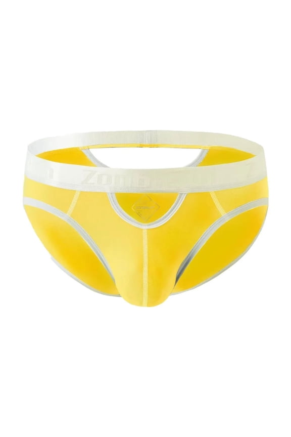 Men's Backless Briefs Bamboo Viscose Underwear Orange M 1-Pack