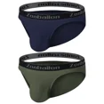 thumbnail image 1 of TANBOM Men's Backless Briefs Modal Cotton Underwear Blue/Green S 2-Pack, 1 of 1
