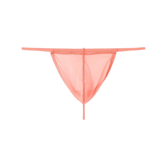 TANBOM Men's Breathable Mesh Low Rise Contoured Pouch Underwear Orange M 1-pack