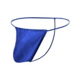 thumbnail image 1 of TANBOM Men's Nylon Thin Waistband Low Rise Thong Underwear, Blue, 1-Pack, 3XL, 1 of 6