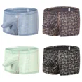 thumbnail image 1 of TANBOM Men's Bulge Enhancing Boxer Briefs Nylon Underwear Black/Gray/Blue/Green XL 4-Pack, 1 of 8