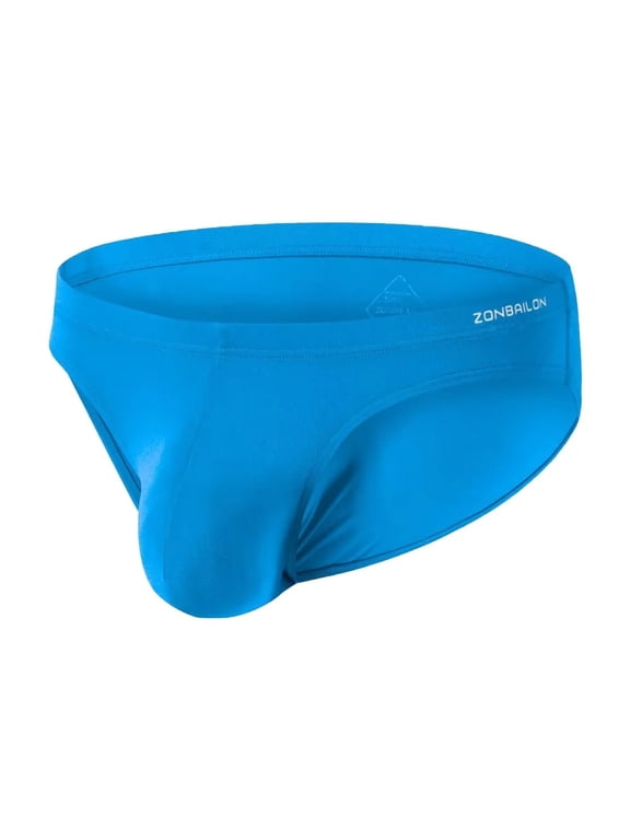 Men's Bulge Enhancing Briefs Bamboo Viscose Underwear Blue XL 1-Pack