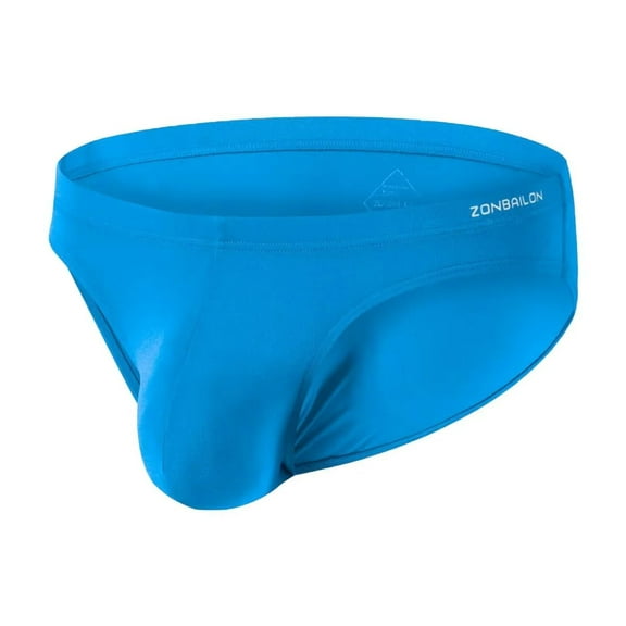 TANBOM Men's Bulge Enhancing Briefs Bamboo Viscose Underwear Blue XL 1-Pack
