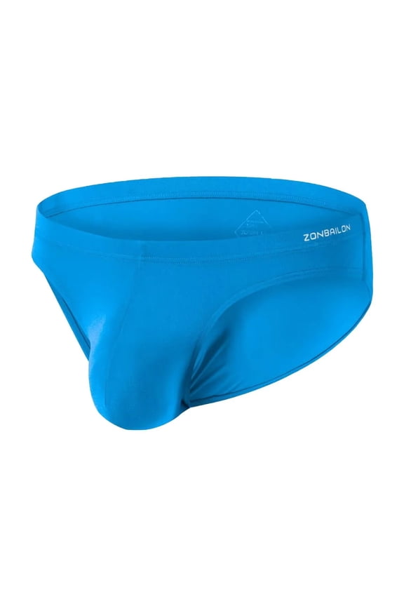 Men's Bulge Enhancing Briefs Bamboo Viscose Underwear Blue XL 1-Pack