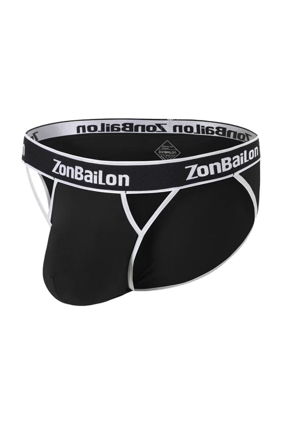 Men's Bulge Enhancing Briefs Bamboo Viscose Underwear Green M 1-Pack