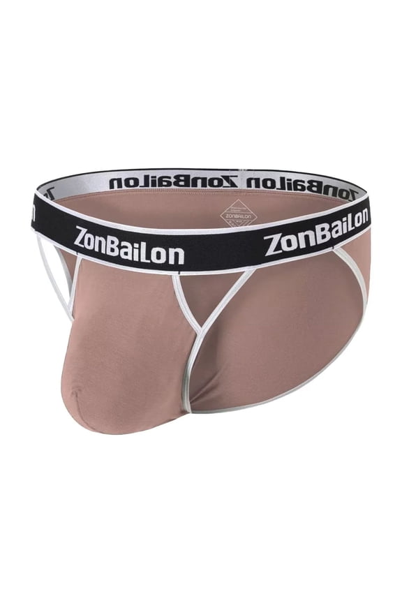 Men's Bulge Enhancing Briefs Bamboo Viscose Underwear Green XL 1-Pack