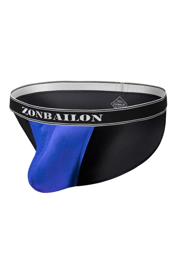 Men's Bulge Enhancing Briefs Mesh Nylon Underwear Black XL 1-Pack