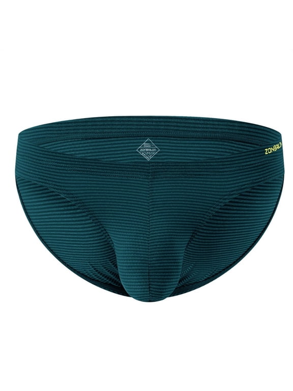 Men's Bulge Enhancing Briefs Nylon Underwear Green L 1-Pack