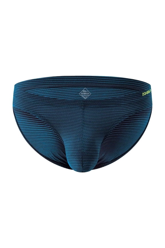 Men's Bulge Enhancing Briefs Nylon Underwear Green M 1-Pack