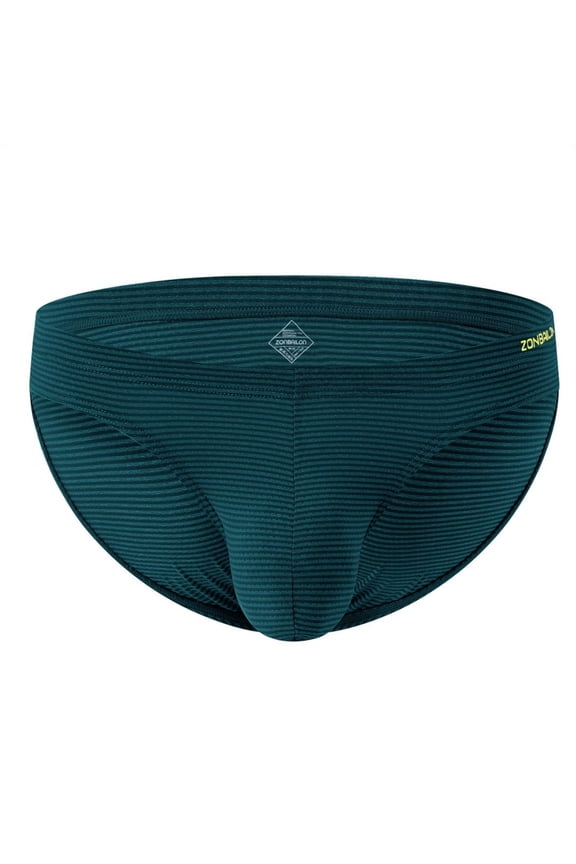 Men's Bulge Enhancing Briefs Nylon Underwear Green XL 1-Pack