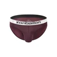 thumbnail image 1 of TANBOM Men's Bulge Enhancing Triangle Thong Nylon Underwear Brown L 1-Pack, 1 of 1