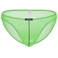 thumbnail image 1 of TANBOM Men's Breathable Nylon Mesh Triangle Brief Underwear, Green, 1-Pack, S, 1 of 6