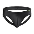thumbnail image 1 of TANBOM Men's Comfortable Triangle Thong Nylon Underwear Black L 1-Pack, 1 of 1
