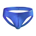 thumbnail image 1 of TANBOM Men's Comfortable Triangle Thong Nylon Underwear Blue XL 1-Pack, 1 of 6