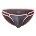 thumbnail image 1 of TANBOM Men's Comfortable Triangle Thong Nylon Underwear Gray L 1-Pack, 1 of 1