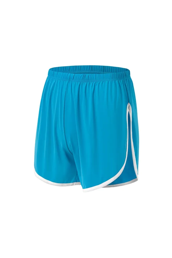 Men's Cool High-Waisted Nylon Athletic Shorts Blue XXL 1-Pack