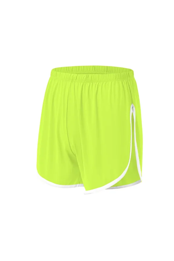 Men's Cool High-Waisted Nylon Athletic Shorts Green M 1-Pack