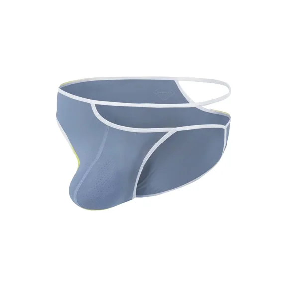 TANBOM Men's Hollow-Out Triangle Briefs Nylon Underwear Gray XL 1-Pack