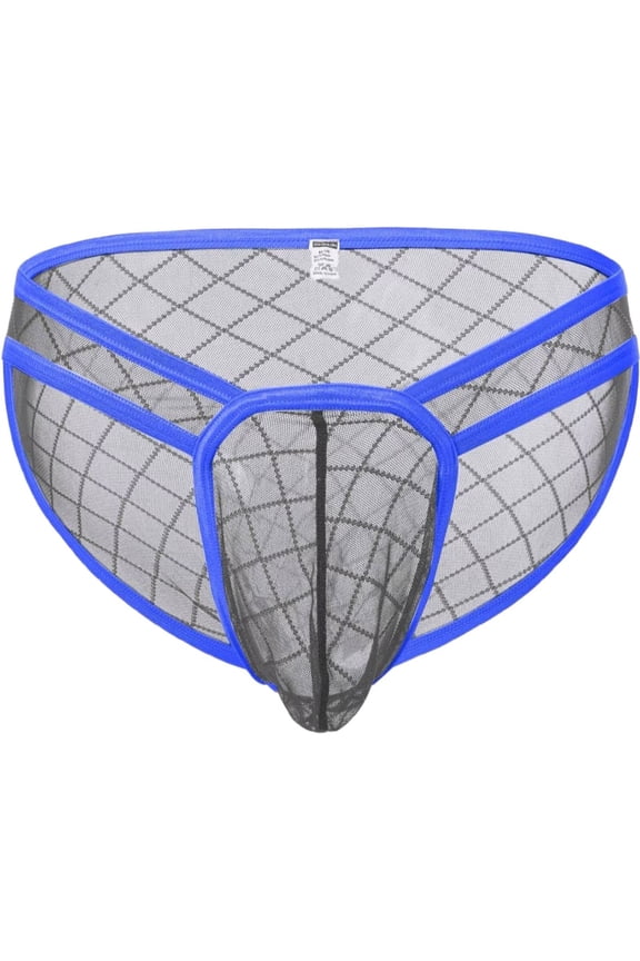 Men's Mesh Triangle Nylon Underwear - Breathable & Lightweight Gray XXL 1-Pack