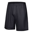 thumbnail image 1 of TANBOM Men's Nylon Mesh Five Pants Casual Comfortable Breathable Black XXL, 1 of 6