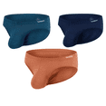 thumbnail image 1 of TANBOM Men's Nylon Tagless Triangle Underwear Comfort Deaign Indigo Sea Blue Latte XXL, 1 of 6