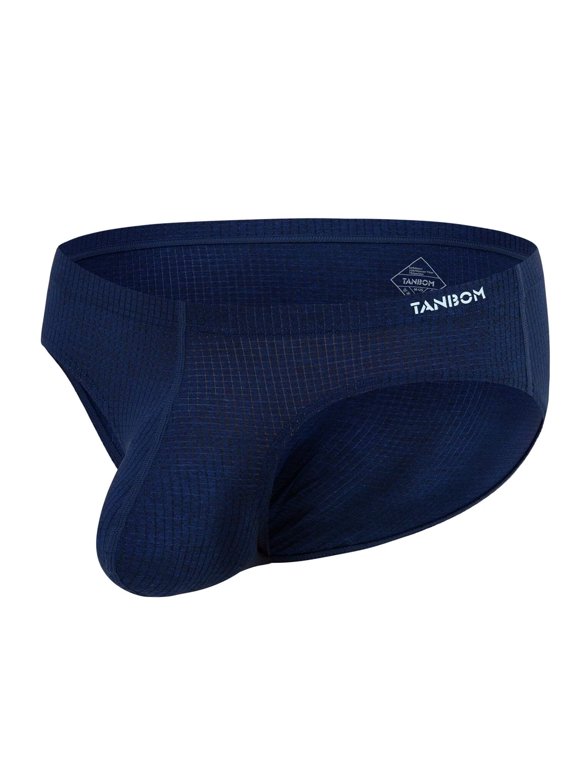 Men's Nylon Tagless Triangle Underwear Comfort Deaign Indigo XXL