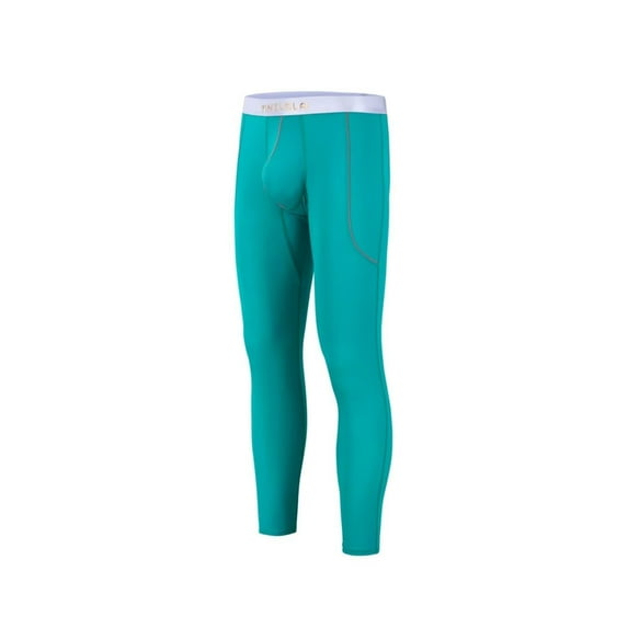 TANBOM Men's Nylon Thermal Pants Big Pouch Stylish Design Comfort Warmth Elasticity Breathability Green M