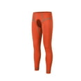 thumbnail image 1 of TANBOM Men's Nylon Thermal Pants Comfortable Open Crotch Warm Elasticity Breathability Stylish Colors Orange XL, 1 of 1