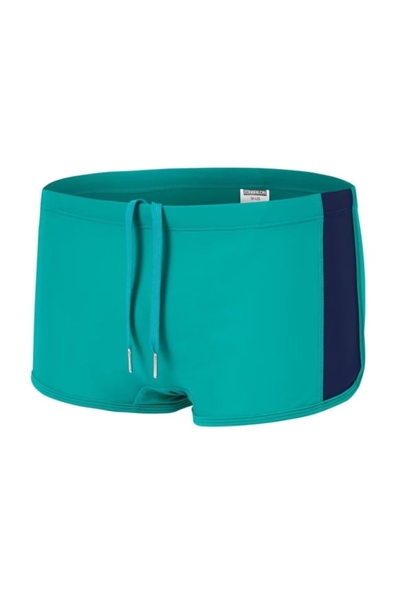 Men's Polyamide Boxer Swim Trunks Adjustable Drawstring Breathable Lightweight Green 2XL