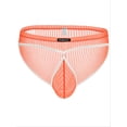 thumbnail image 1 of TANBOM Men's Regular Triangle Mesh Underwear Breathable Orange M 1-pack, 1 of 5
