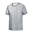 thumbnail image 1 of TANBOM Men's See Through Mesh T-Shirt Lightweight Breathable Stylish Casual Comfort Grey 3XL, 1 of 1