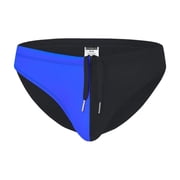 TANBOM Mens Sexy Drawstring Triangle Swim Trunks Lightweight Polyamide Comfortable Black 2XL