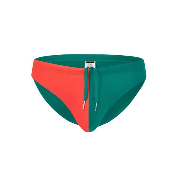 TANBOM Men's Sexy Drawstring Triangle Swim Trunks Lightweight Polyamide Comfortable Green M