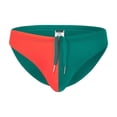 thumbnail image 1 of TANBOM Men's Sexy Drawstring Triangle Swim Trunks Lightweight Polyamide Comfortable Green M, 1 of 6