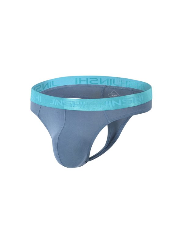 Men's Sexy G-String Comfortable Breathable Tagless Bulge Enhancing Fixed Position Grey 2XL