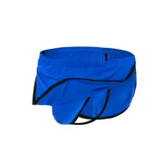 TANBOM Mens Sexy Thong Underpants Nylon Briefs Pack Blue L 1-Pack